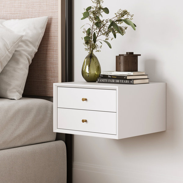 Oliver Gilligan 2 Drawer Floating Nightstand & Reviews Wayfair